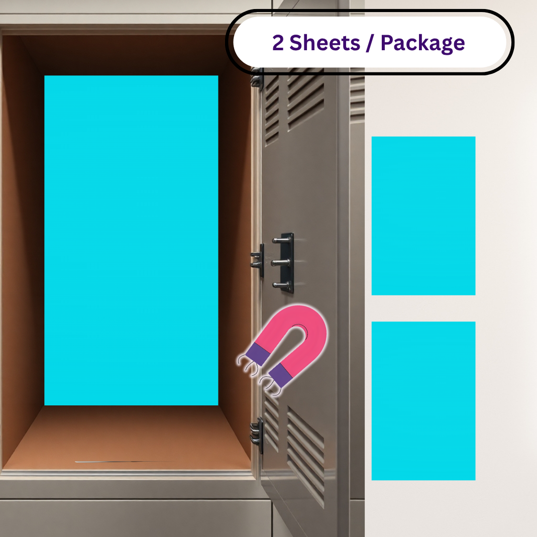 Magnetic Locker Wallpaper - Solid Colors | 2 Sheets