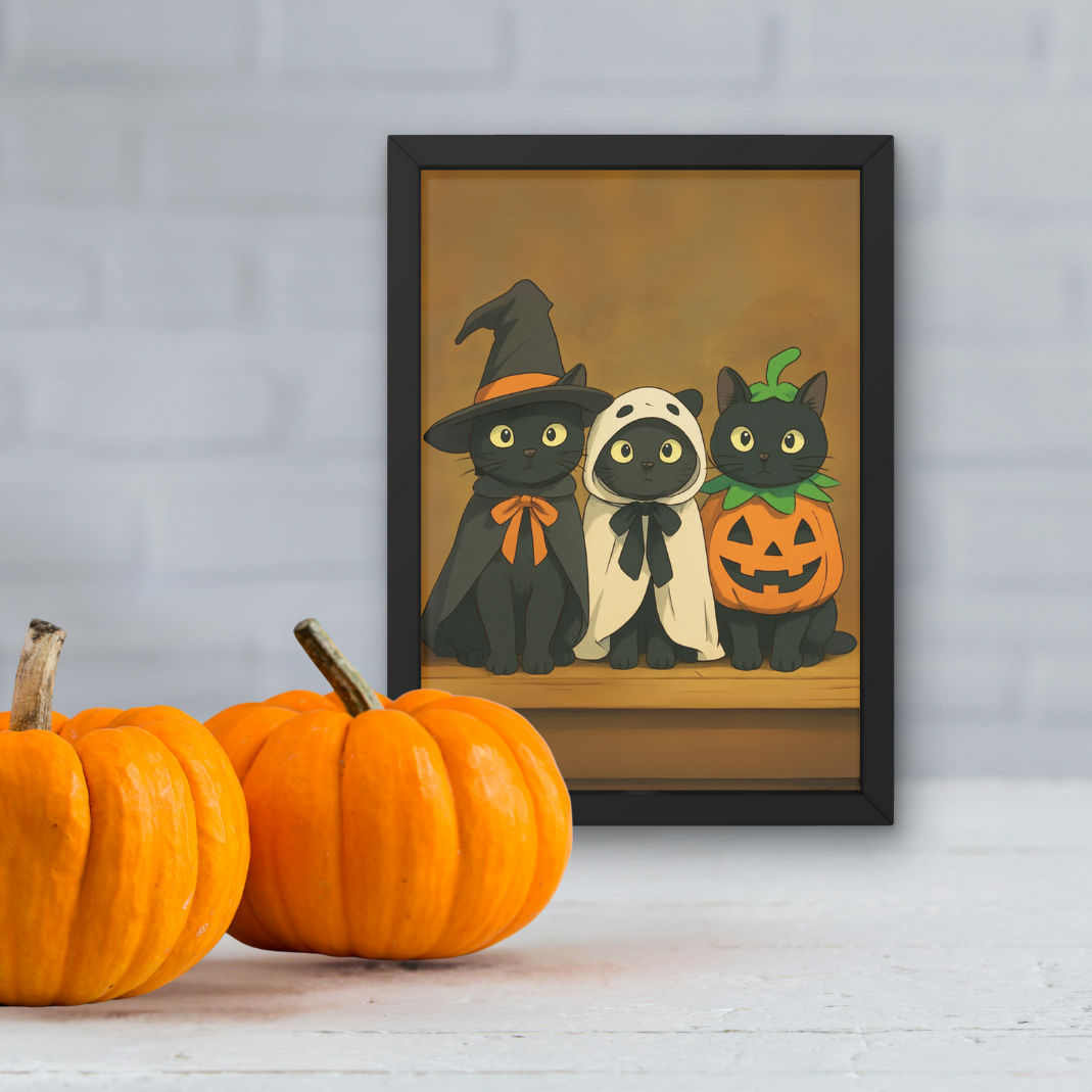 4X6 Art Print | Cats in Costume | Postcard