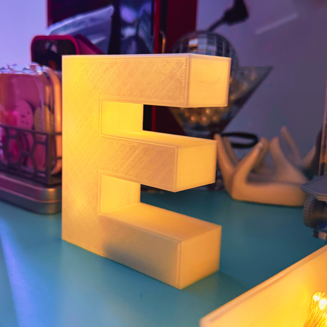 Letter Lights Sign - Light Up Alphabet Letter for Locker, Home, or Wedding Decor