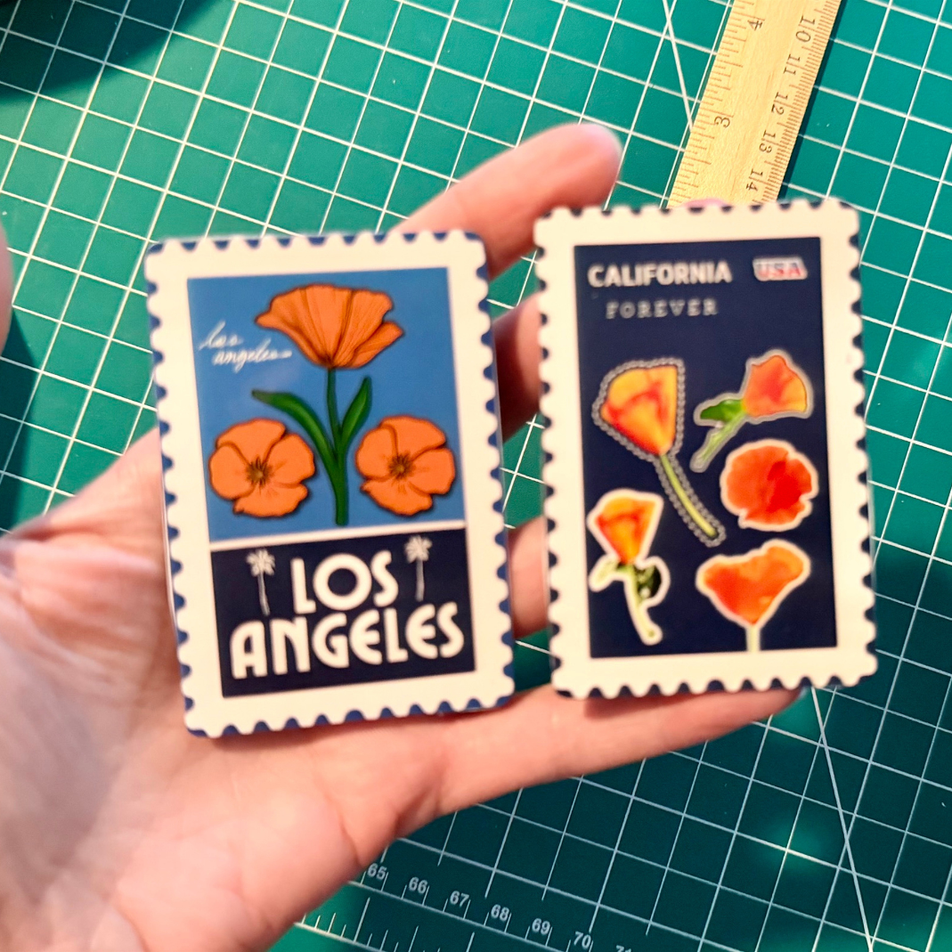 Postage Stamp Magnets