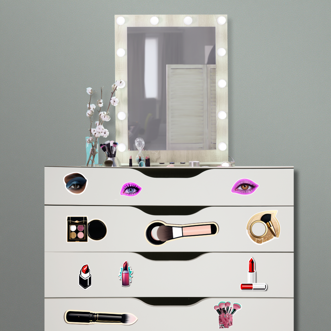 Temporary Makeup Stickers for Ikea Drawers
