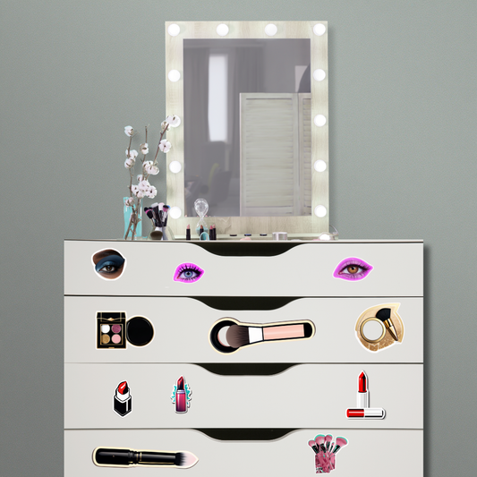 Temporary Makeup Stickers for Ikea Drawers