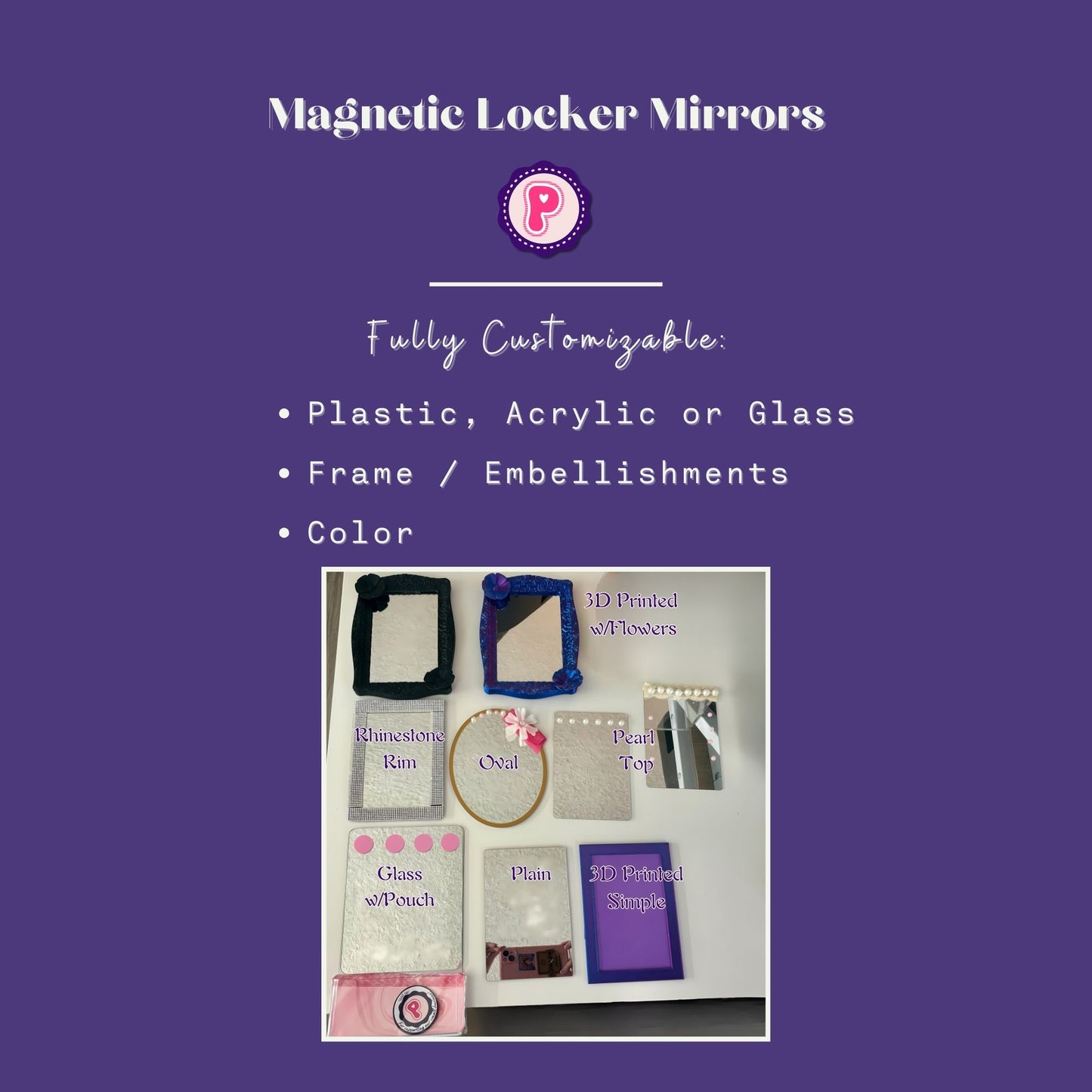 Magnetic Locker Mirrors