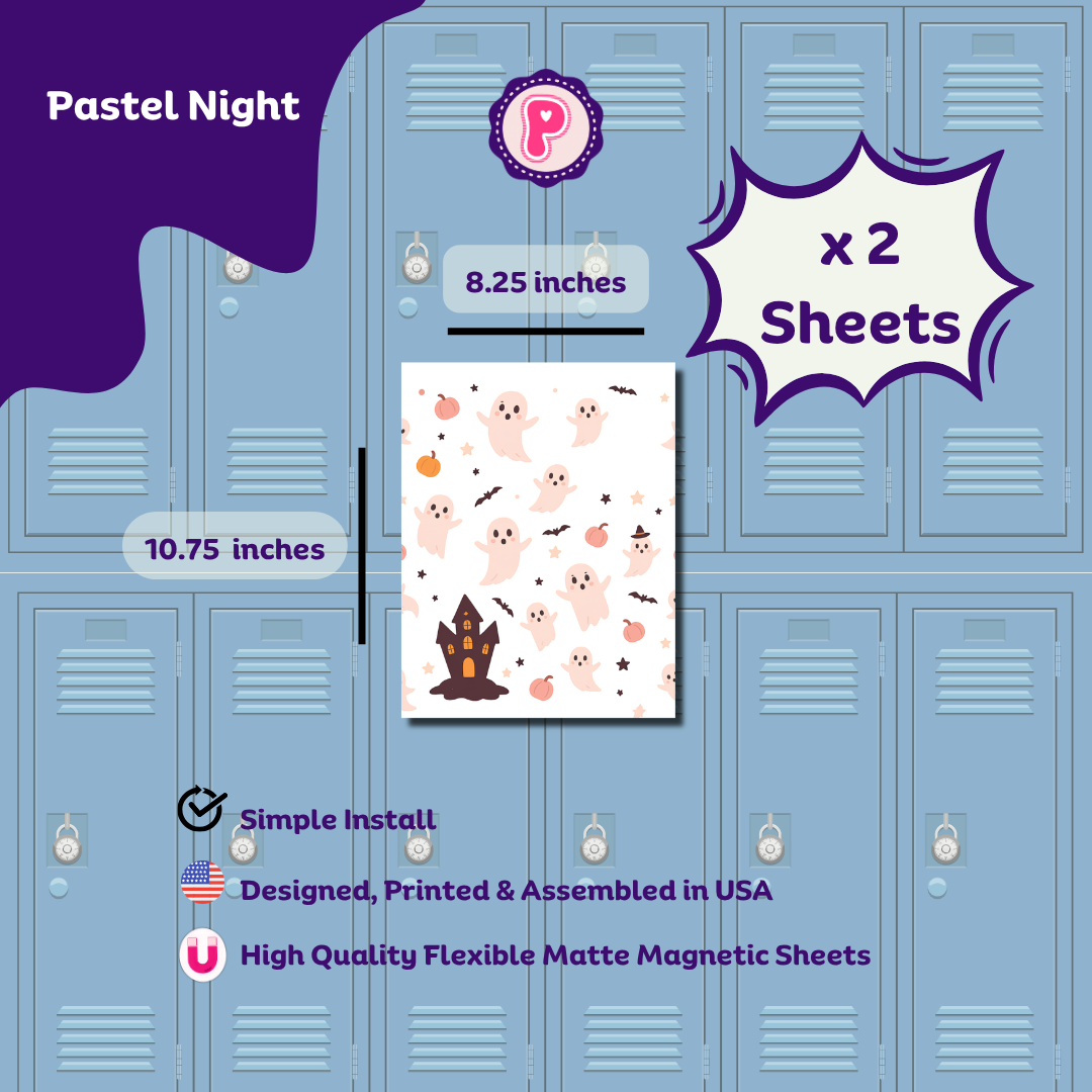 Magnetic Locker Wallpaper - Halloween 2026 | 2 Sheets