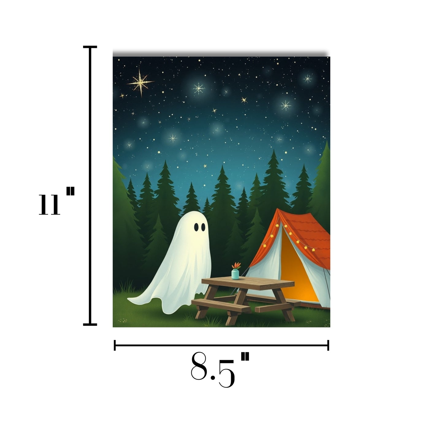 Cute Ghosts Halloween Art Prints Set of 3 Seasonal Wall Prints Kitchen Halloween Decor