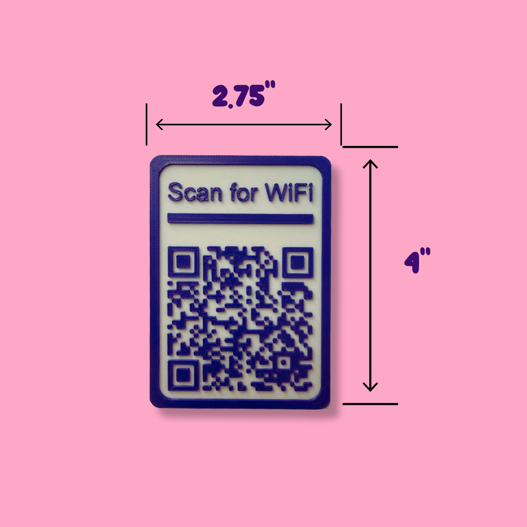 QR Code Magnet - Scannable Guest WiFi Magnet - Scannable QR Code