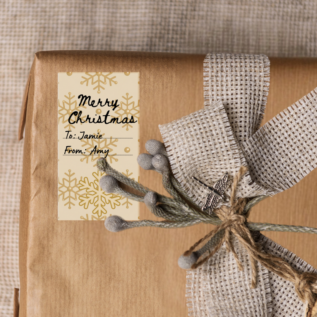 Christmas Critters Gift Label Stickers: Holiday Labels