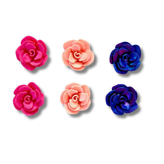 6 Pcs- Cute Flower Magnets Pink Rose Fridge Magnets, Beautiful Magnets, Locker Magnets for Kitchen and Office, Schools (6 pcs - Rose - Pink)