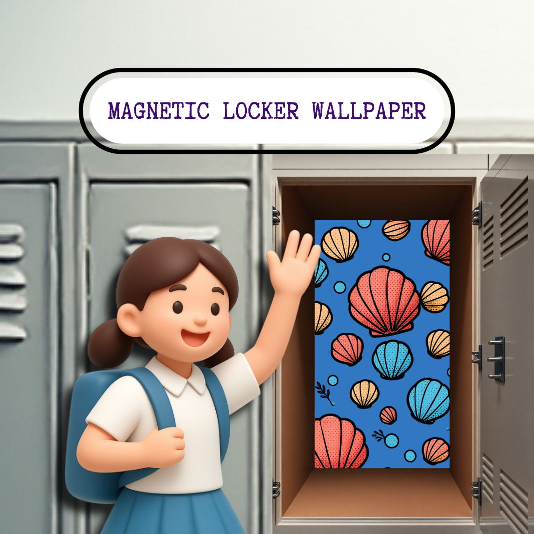 Magnetic Locker Wallpaper - Coastal