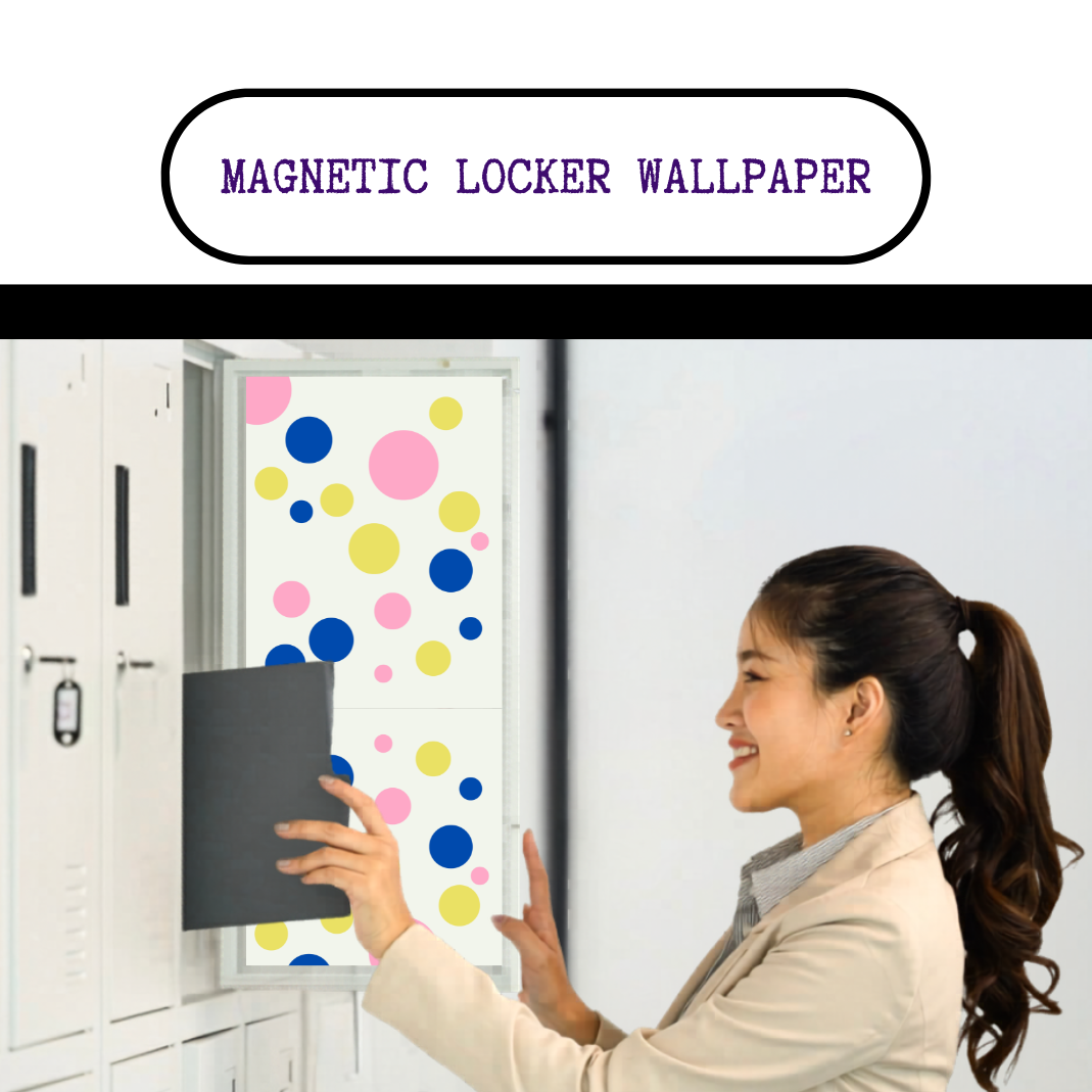 Magnetic Locker Wallpaper - Gumballs