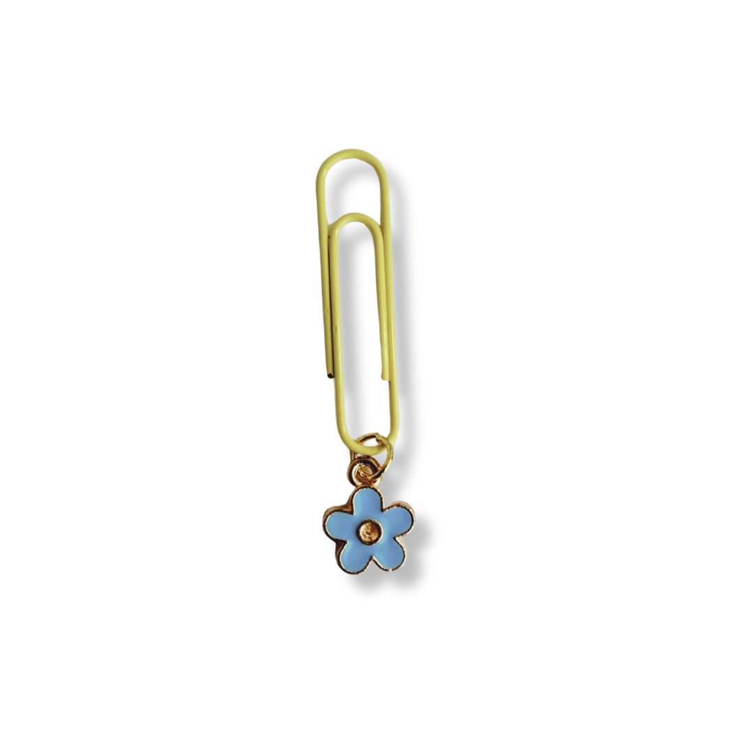 Paperclip Bookmarks with Charm - Set of 5