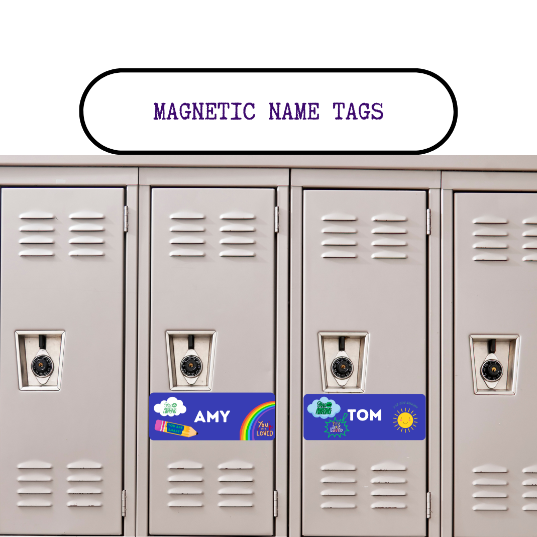 Reusable Magnetic Name Tags Class Labels Cubby Tags