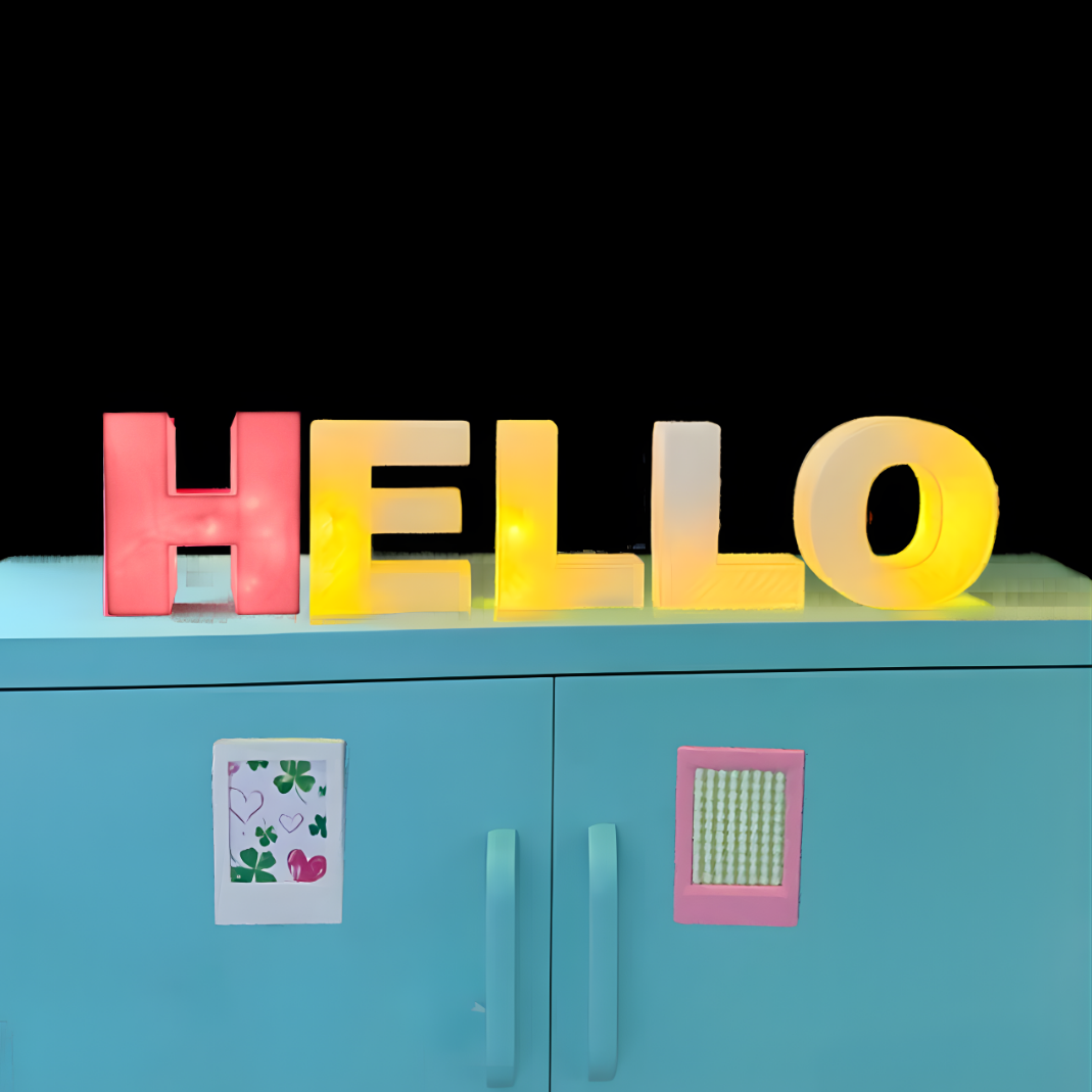 Letter Lights Sign - Light Up Alphabet Letter for Locker, Home, or Wedding Decor