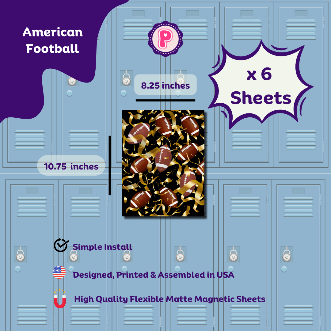 Magnetic Locker Wallpaper - Football Collection