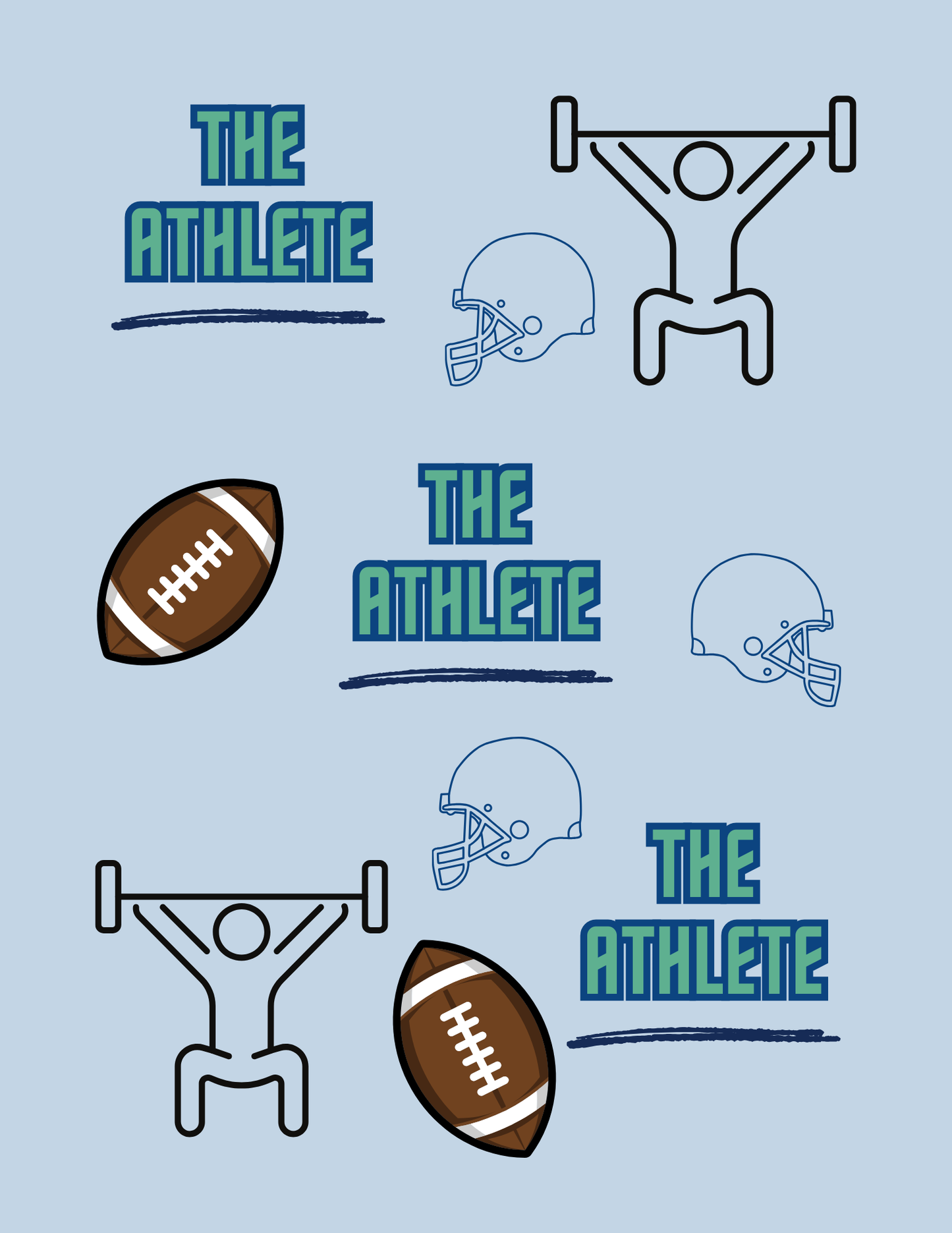 Magnetic Locker Wallpaper - Your Brand - The Athlete