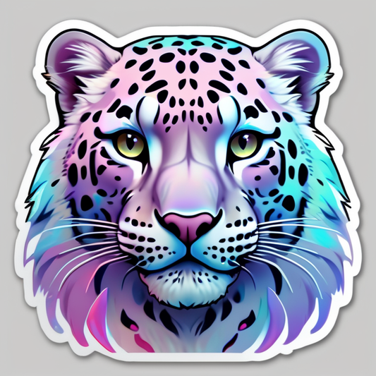 Cheetah Stickers Pastel or Holographic
