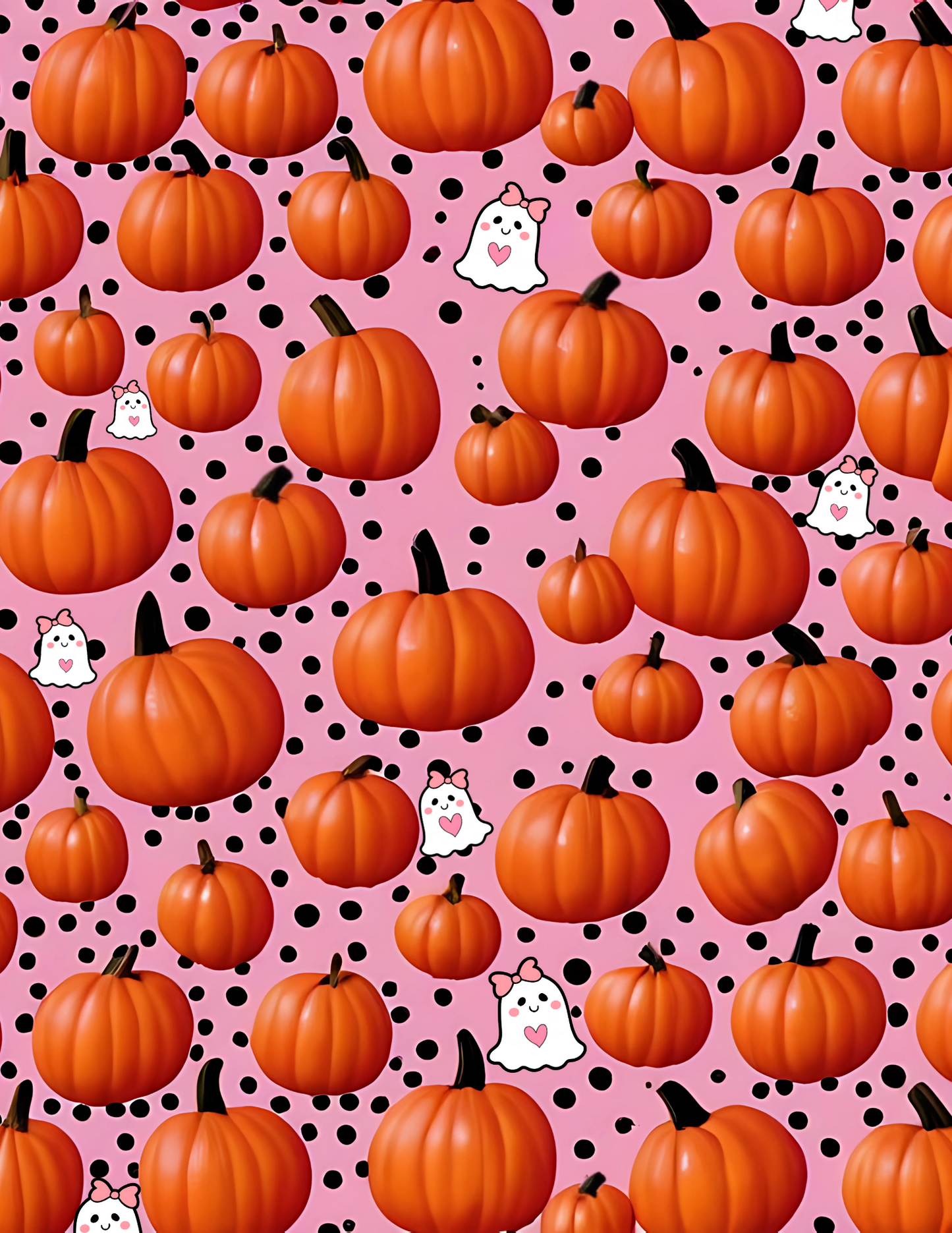 Magnetic Locker Wallpaper - Pink Pumpkins