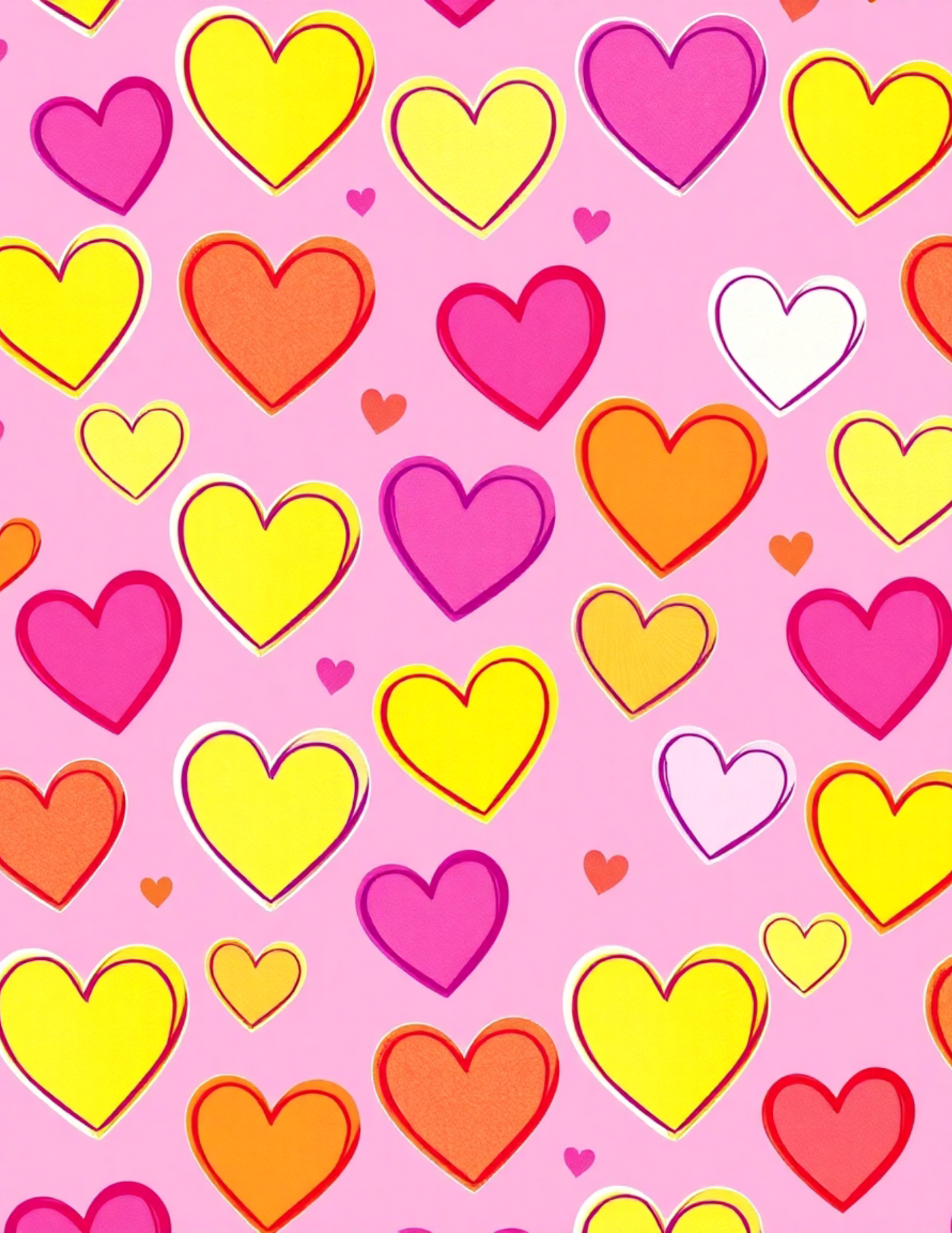 Locker Love Bundle - Heart Wallpaper and Name Magnet
