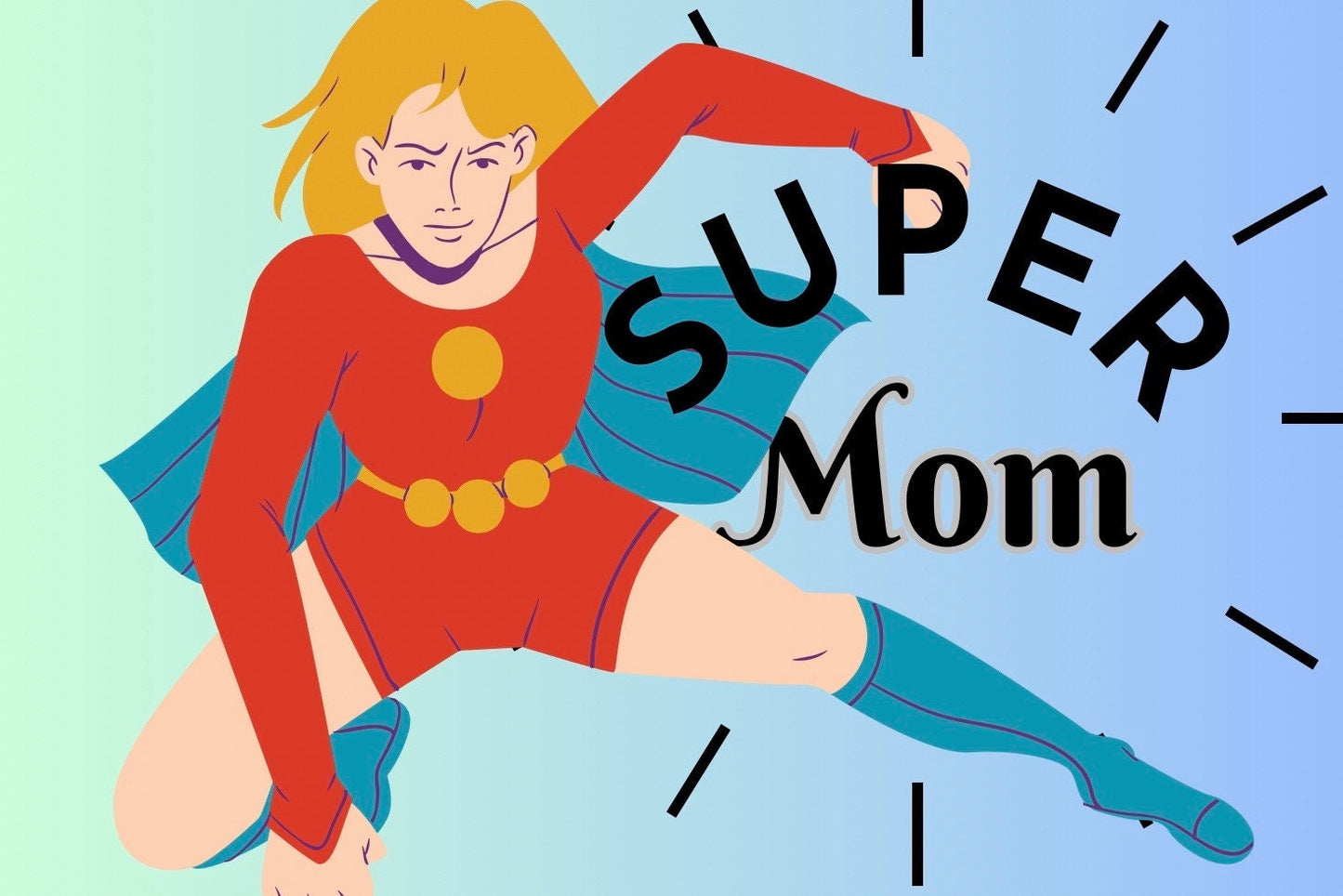 Custom Super Mom Card