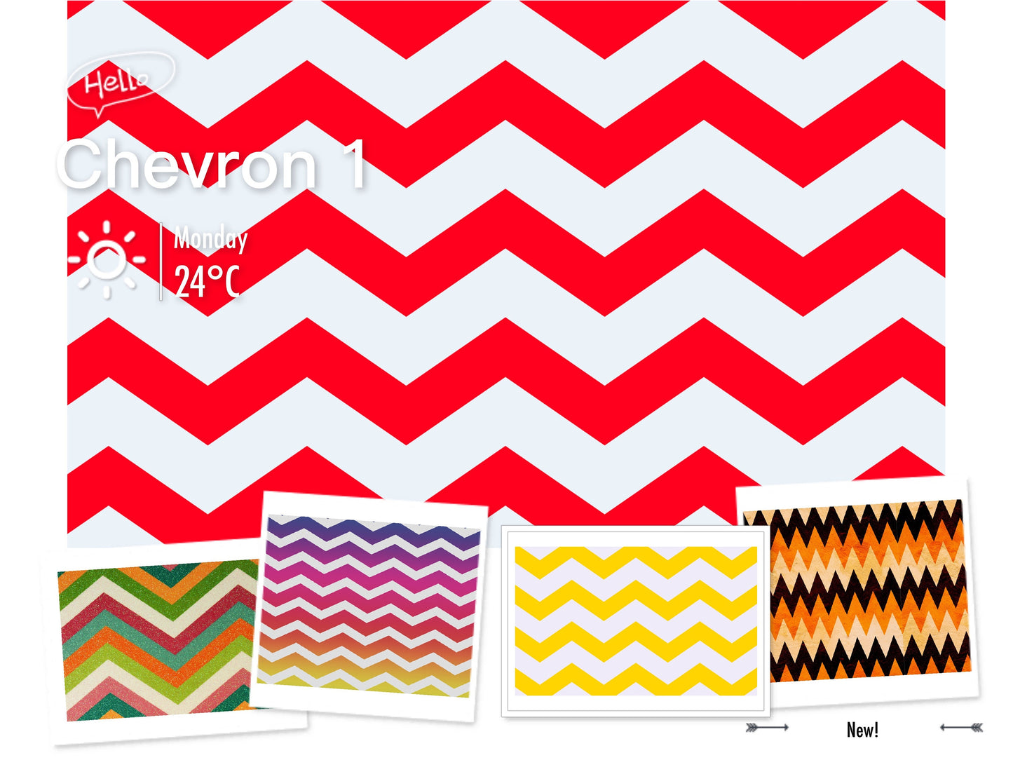 Magnetic Locker Wallpaper / Chevron 1 Collection