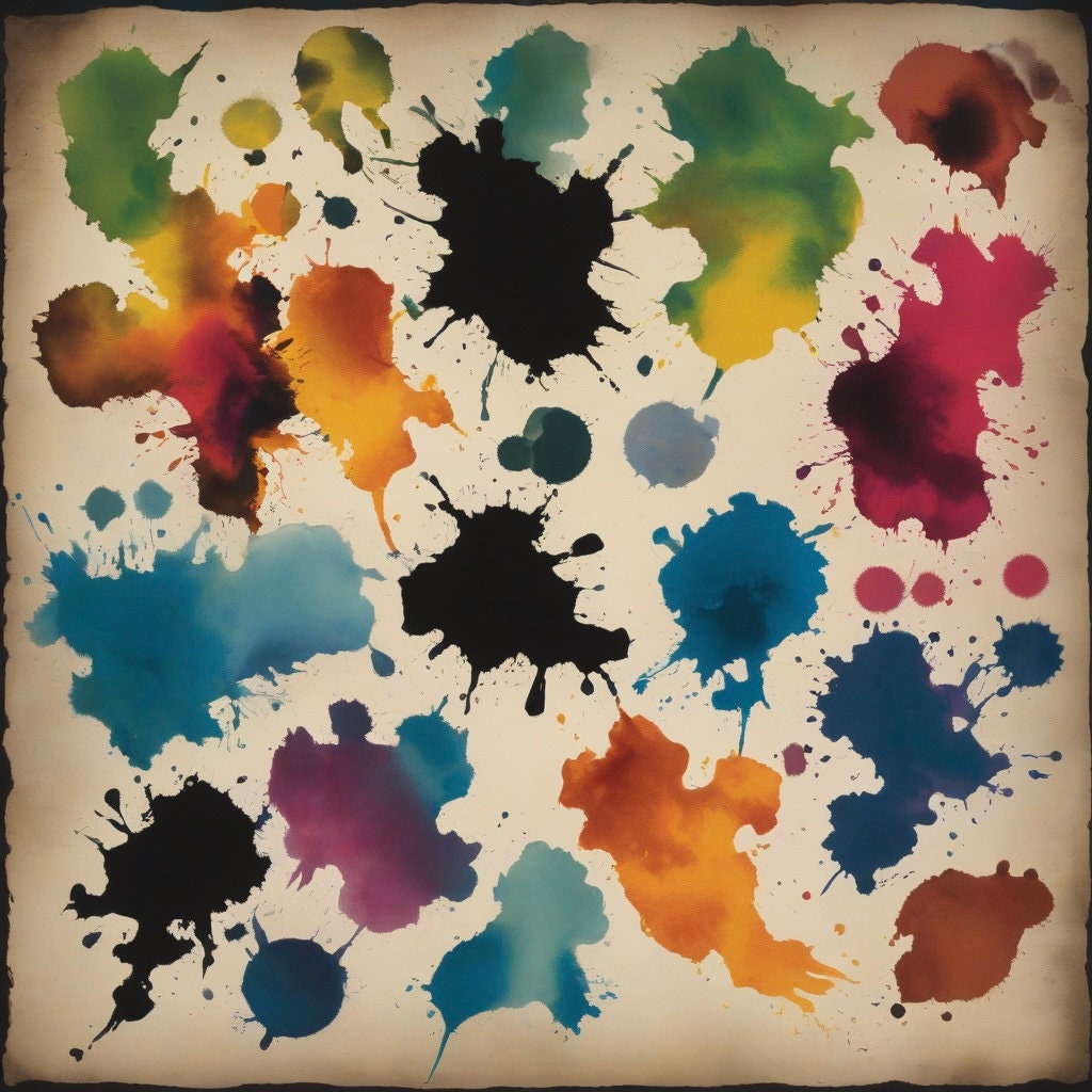 Colorful Rorschach Ink Blot Magnet