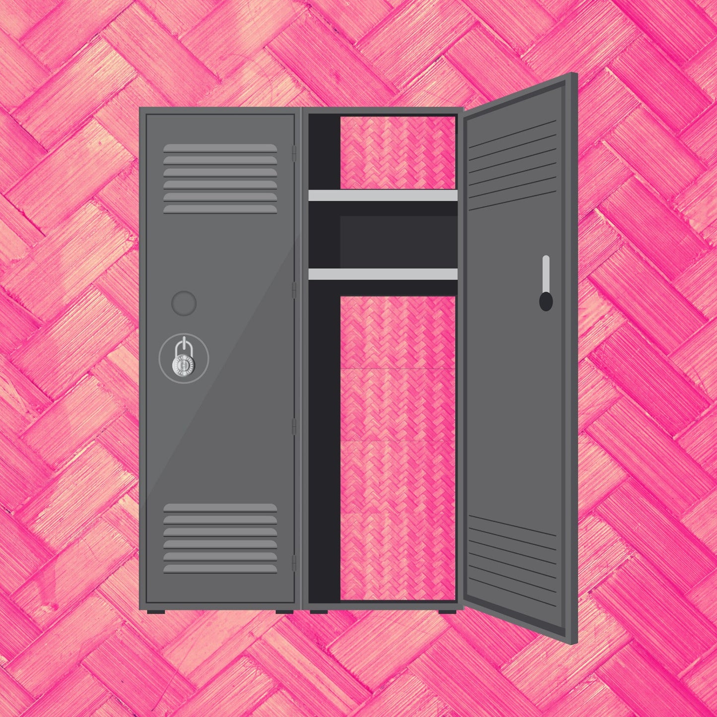 Magnetic Locker Wallpaper - Pink Sheets  II - 6 Sheets