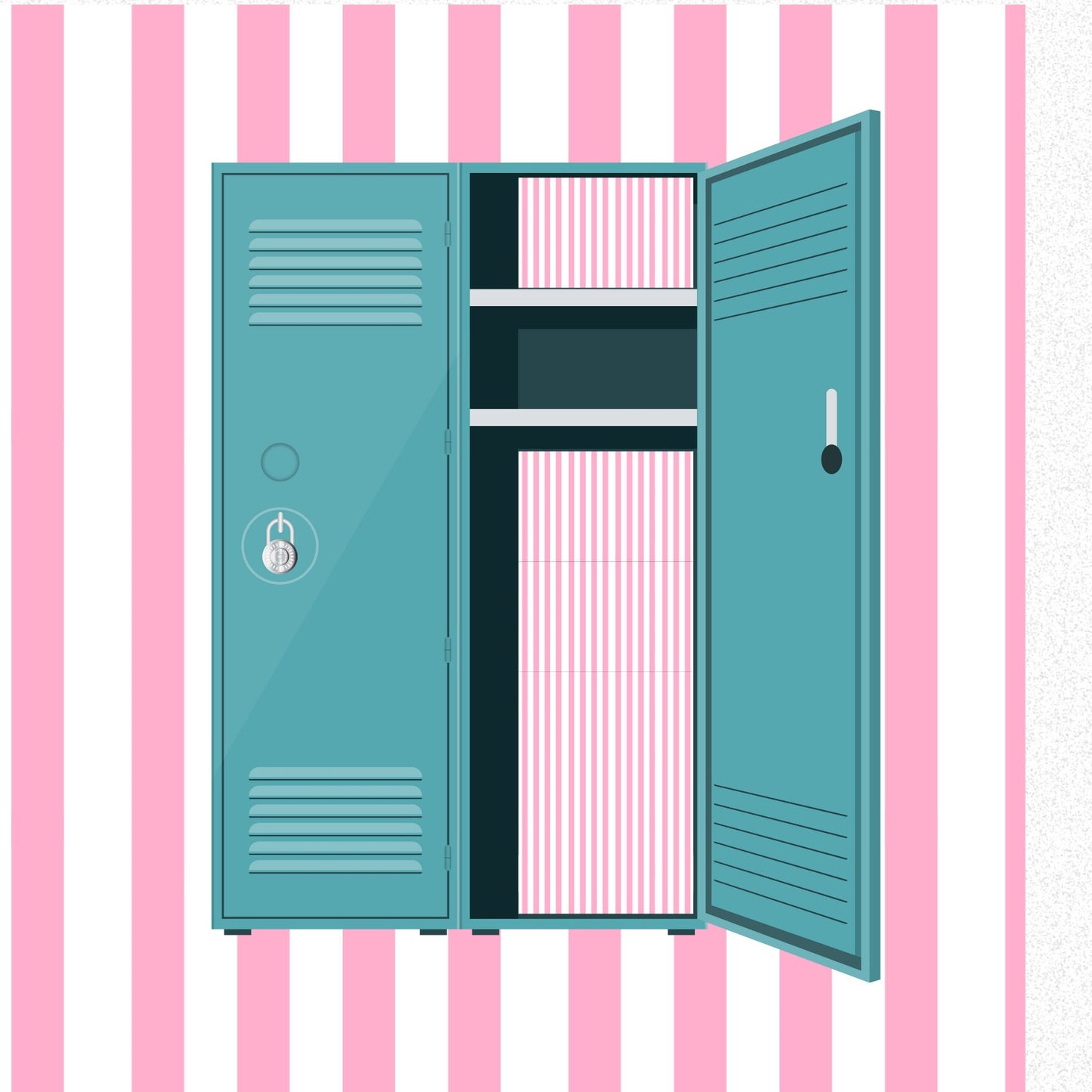 Magnetic Locker Wallpaper - Pink Sheets  II - 6 Sheets