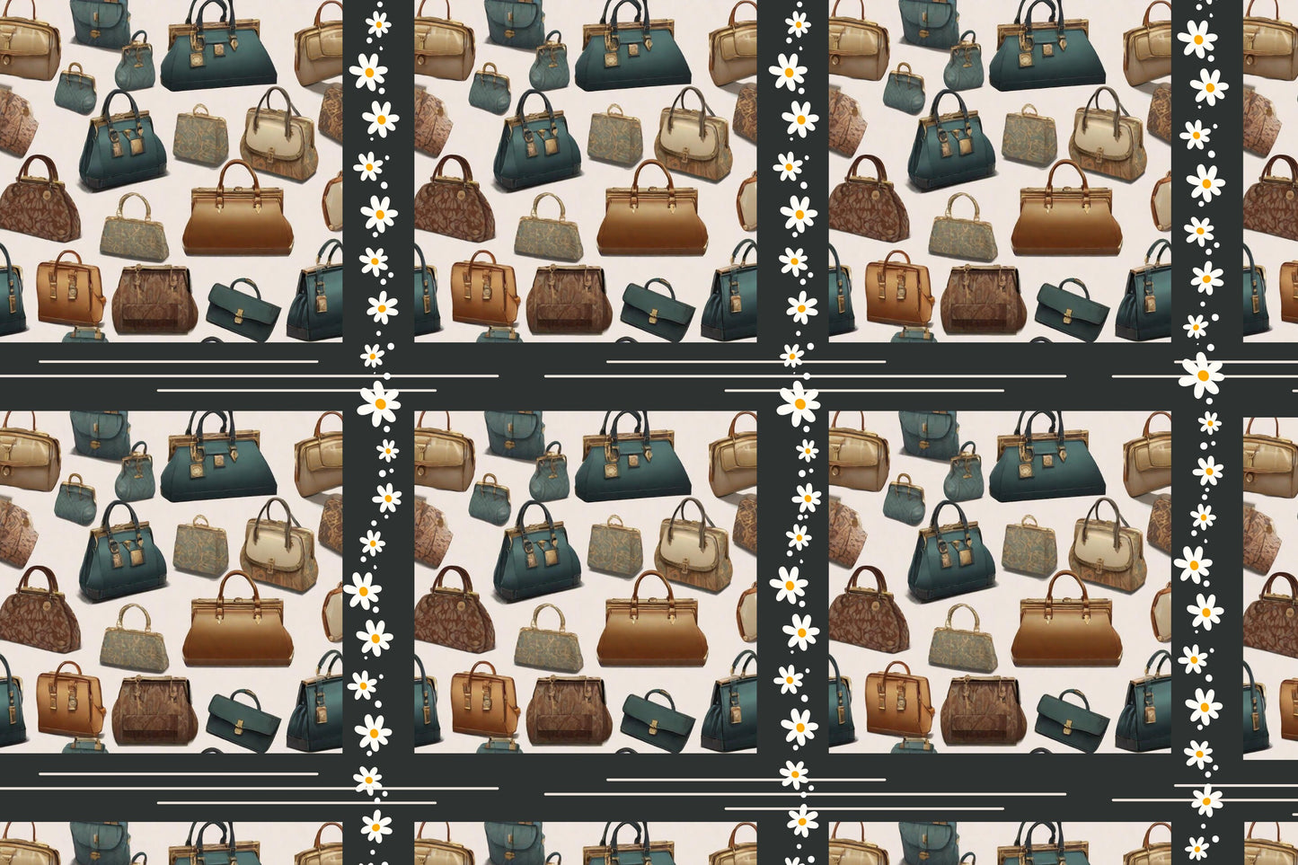 Magnetic Locker Wallpaper - Handbag Collection