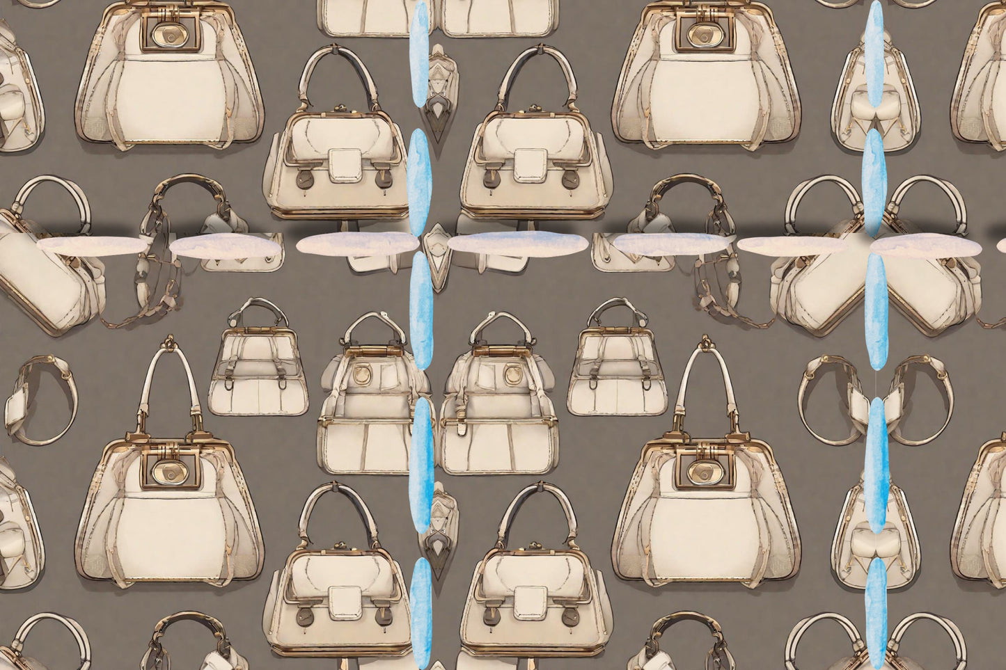 Magnetic Locker Wallpaper - Handbag Collection