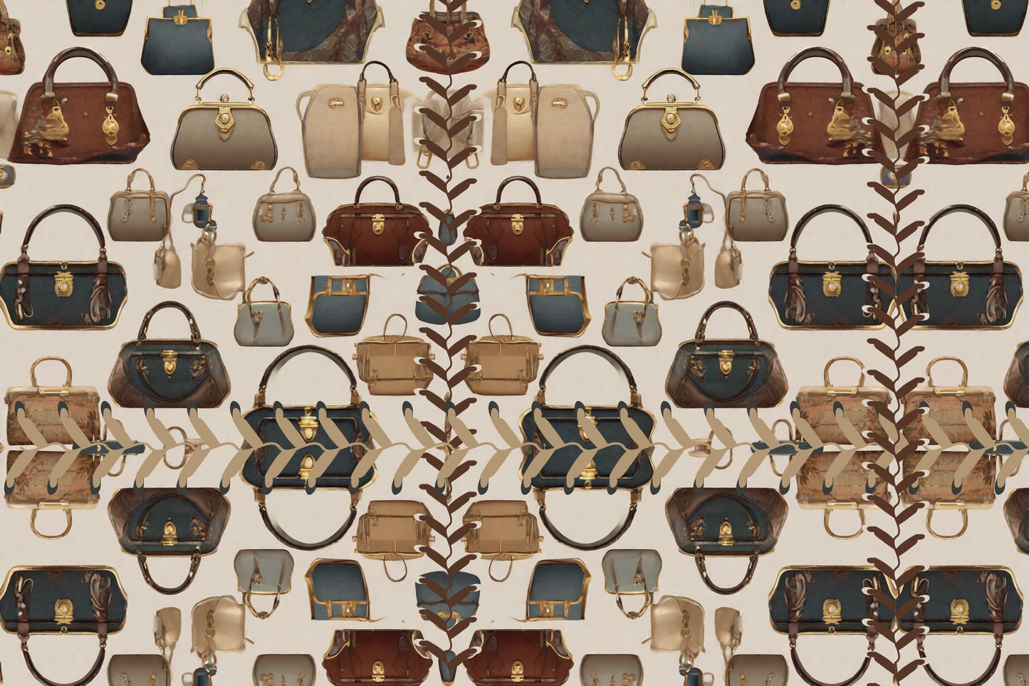 Magnetic Locker Wallpaper - Handbag Collection