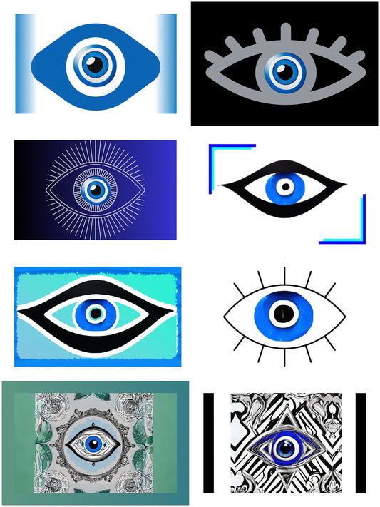 Evil Eye - Protection Symbol - Magnets 3”x2”