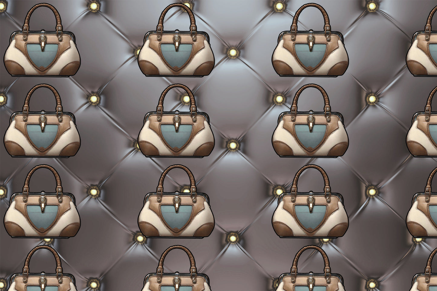 Magnetic Locker Wallpaper - Handbag Collection