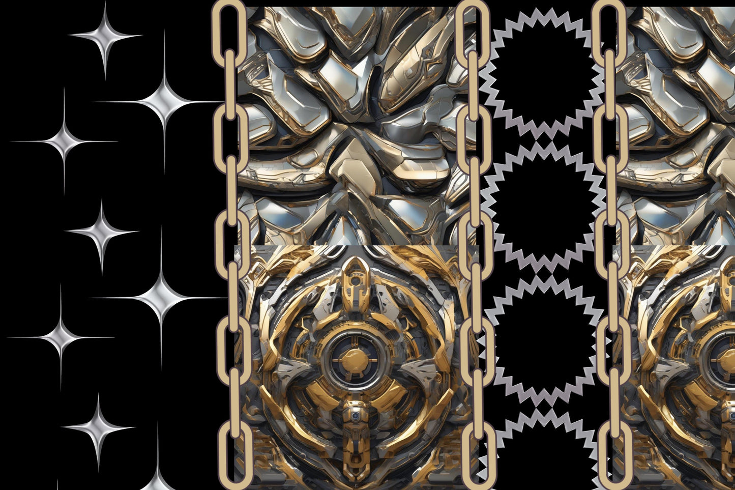 Magnetic Locker Wallpaper - Molten Metal Collection