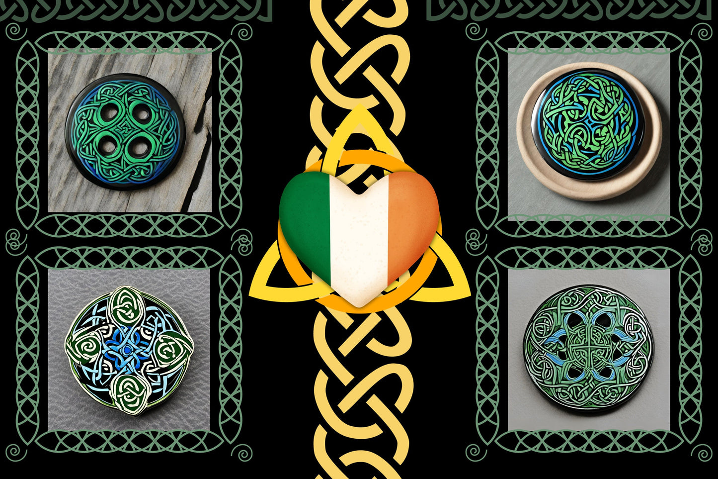 Handmade Beautiful Celtic Magnets