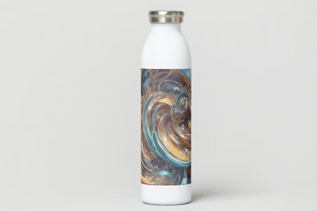 Watercolor Printed Water Bottle 20oz