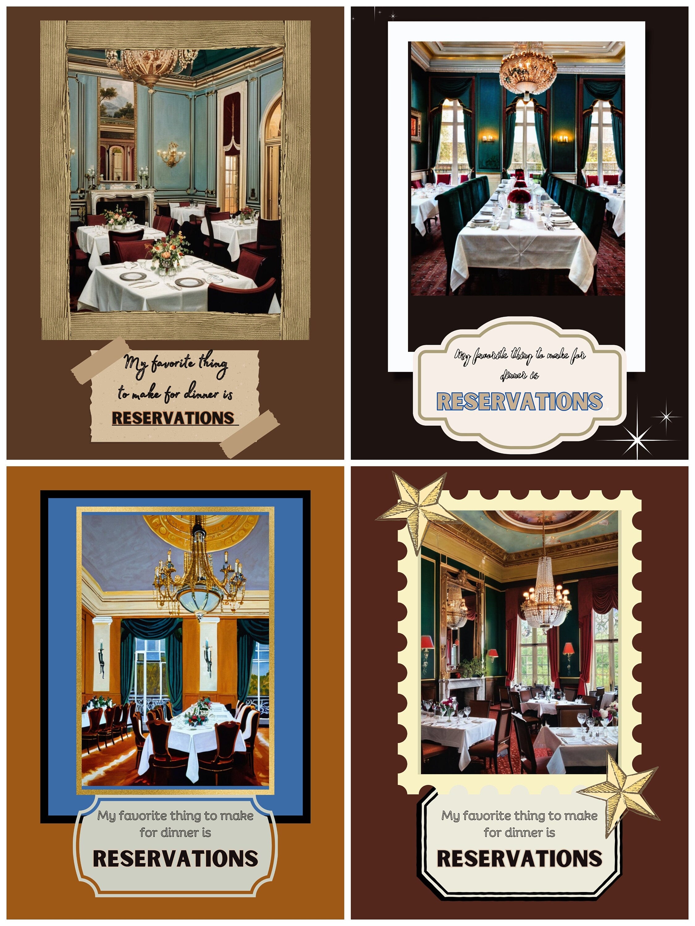 Time Magnets Dinner Time Magnets 4”x6” / Individual and Set Options Available ...