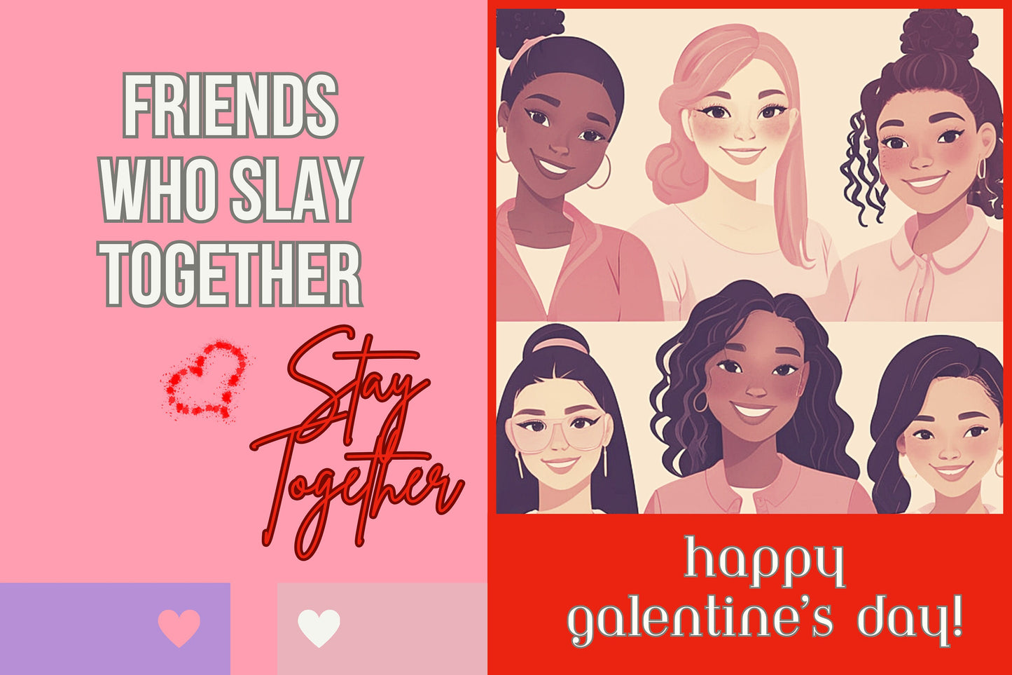 Galentines Day 4 Card Set