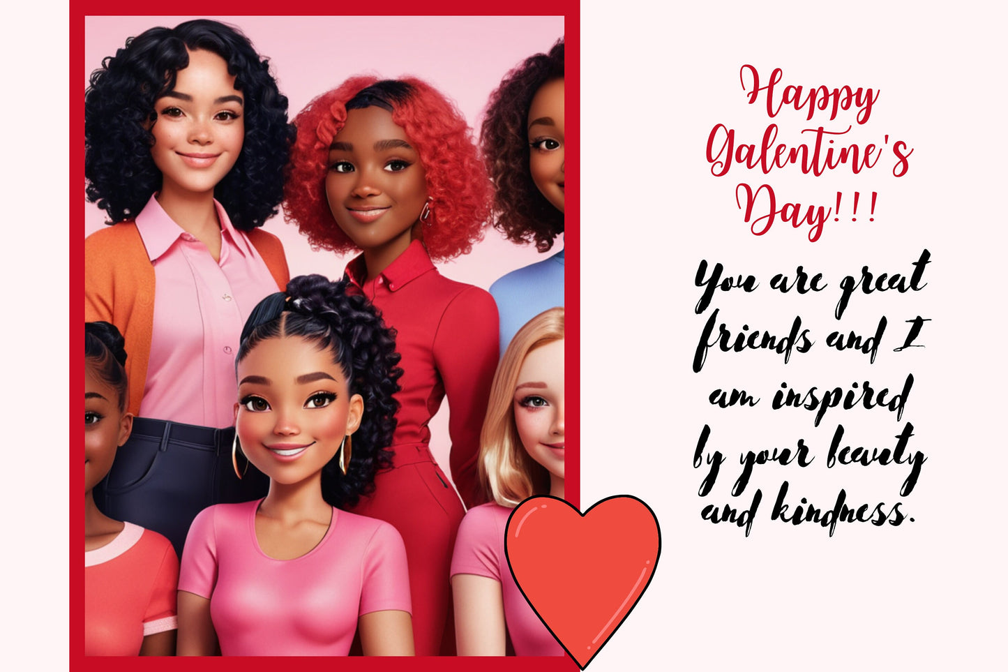 Galentines Day 4 Card Set