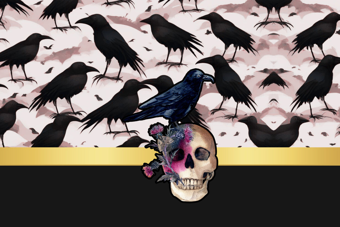 Magnetic Locker Wallpaper- Ravens