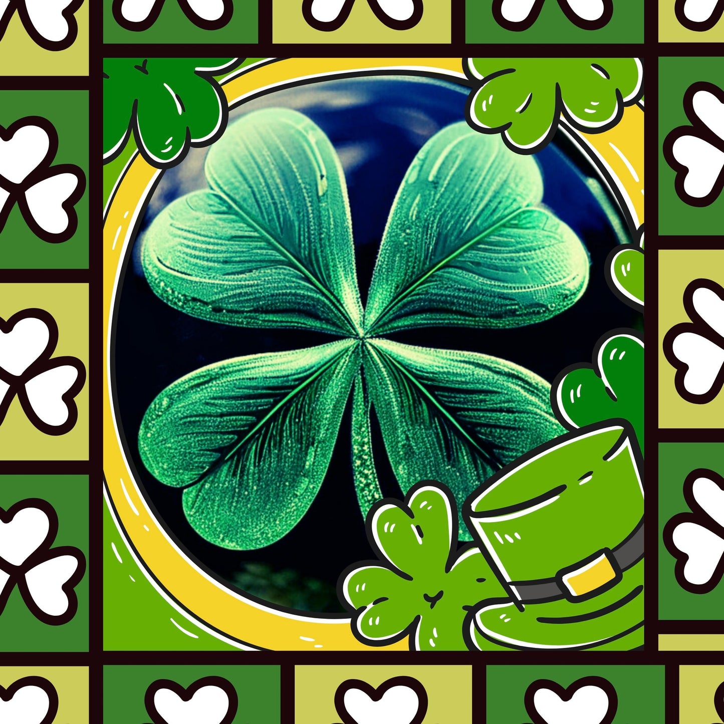 Shamrock Magnet Set. 7 pc