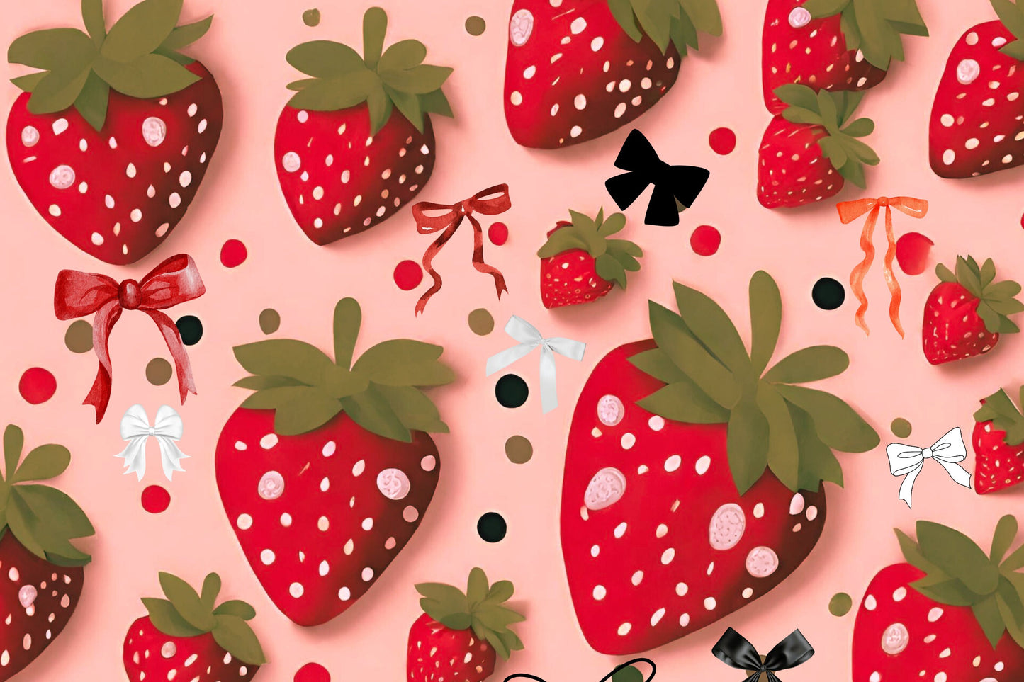 Magnetic Locker Wallpaper - Berries Gone Wild Collection - Strawberry wallpaper