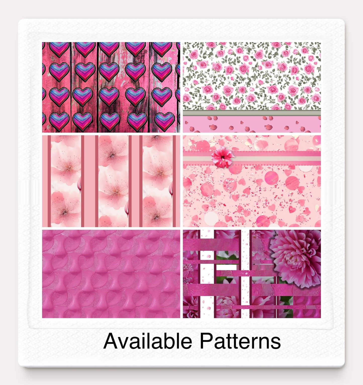 Magnetic Locker Wallpaper - Pink Sheets  III - 4 or 6 Shets