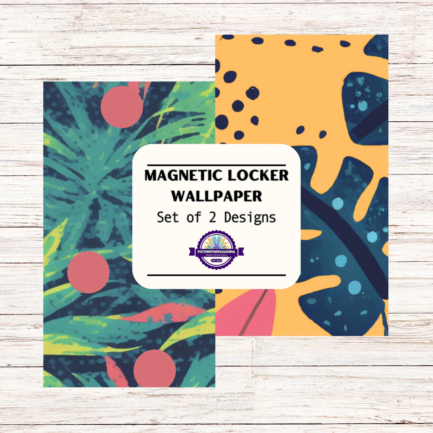 Magnetic Wallpaper - 2 Pack (2 Designs, 16 panels per design)