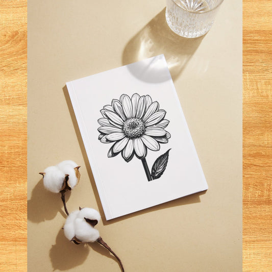 Blank Flower Card Printed on Thermal Dye Sublimation Photo Paper with Bright Colored Envelope