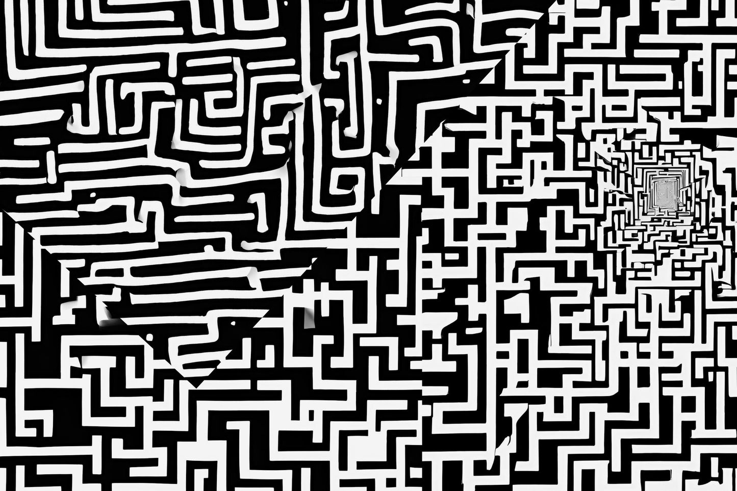 Magnetic Locker Wallpaper - Abstract Maze -16 Panels