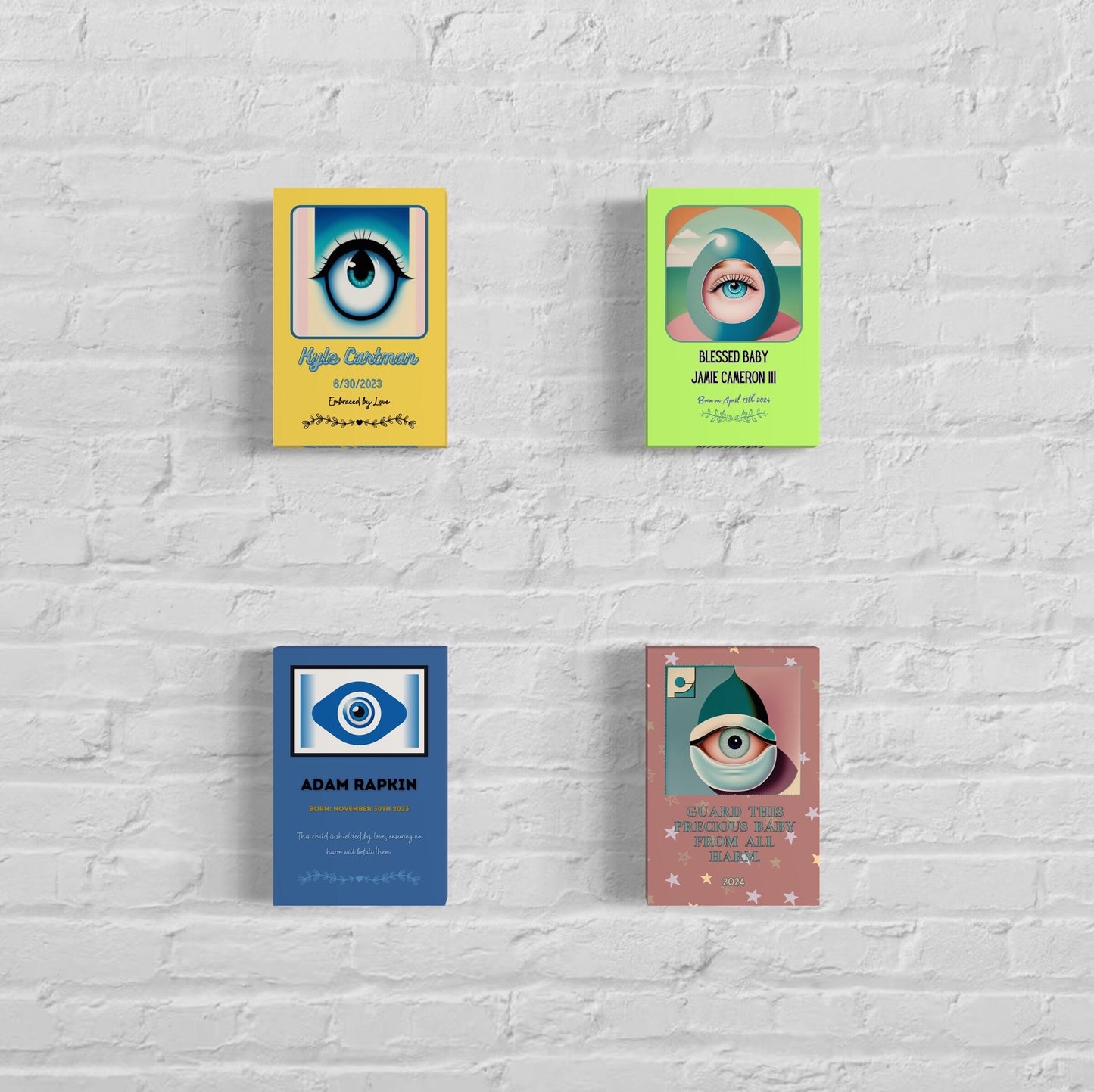 Evil Eye Baby Poster / Mini Poster / Kids / 4”x6”