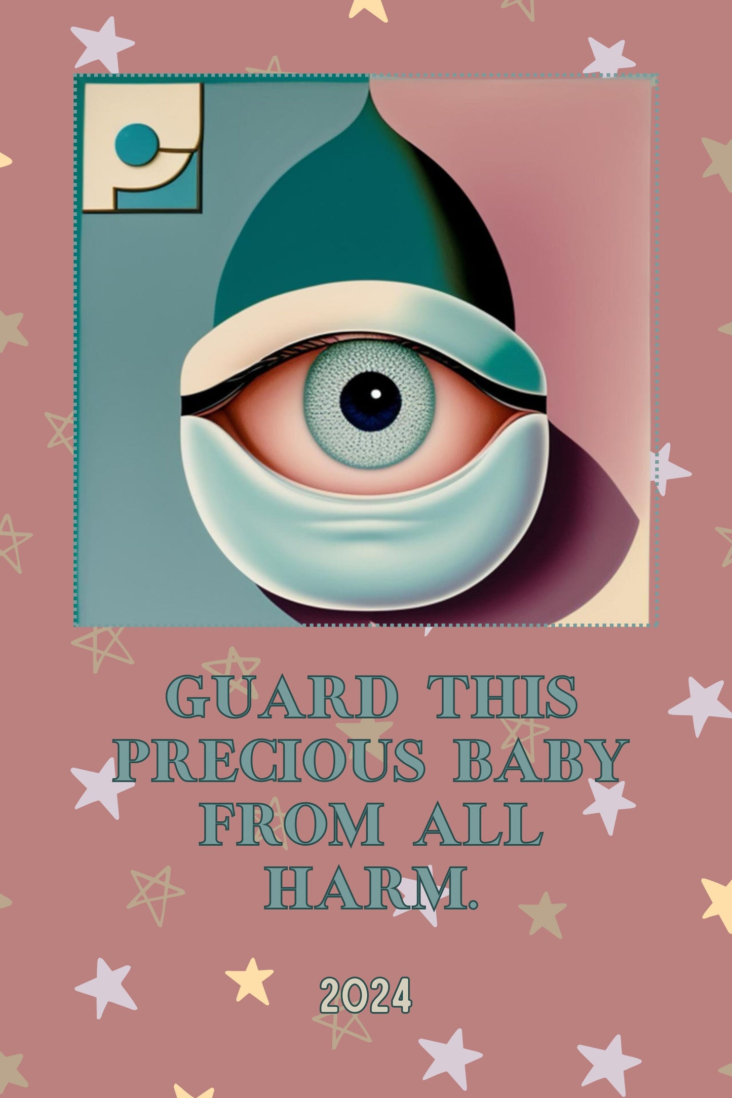 Evil Eye Baby Poster / Mini Poster / Kids / 4”x6”