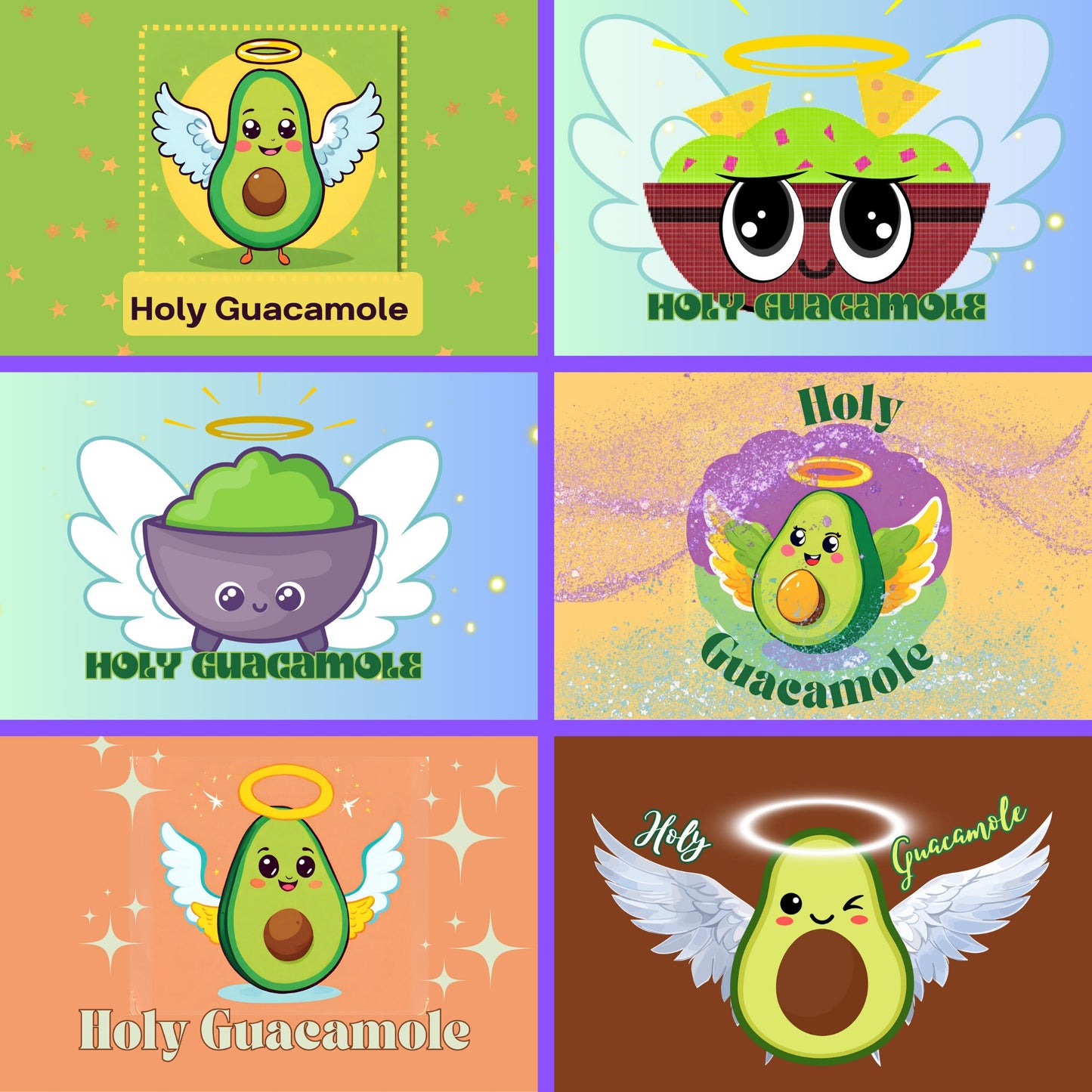 Holy Guacamole Stickers | 6 pcs