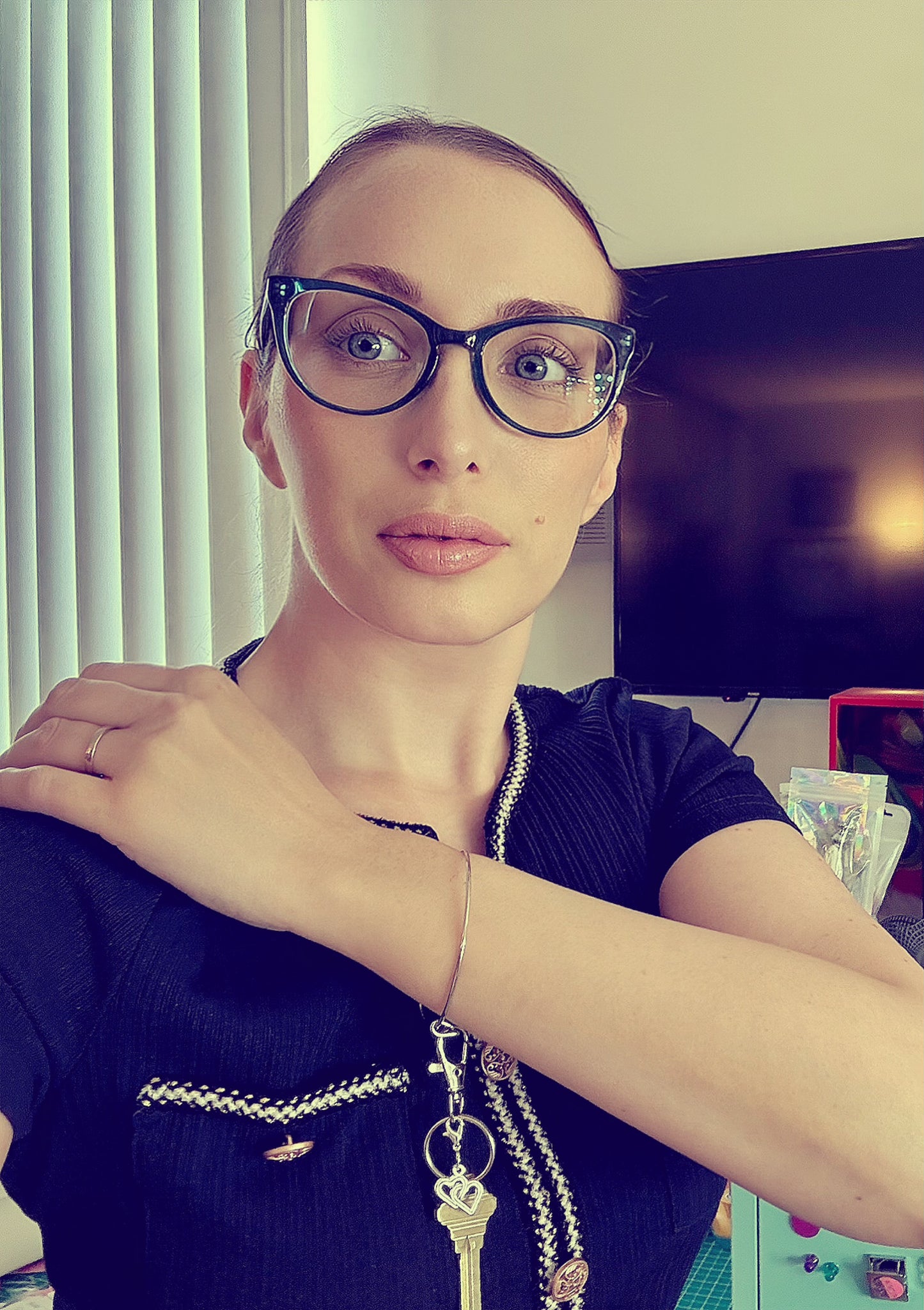 Heart Wristlet Keychain: Bracelet Keyring, Car Accessory