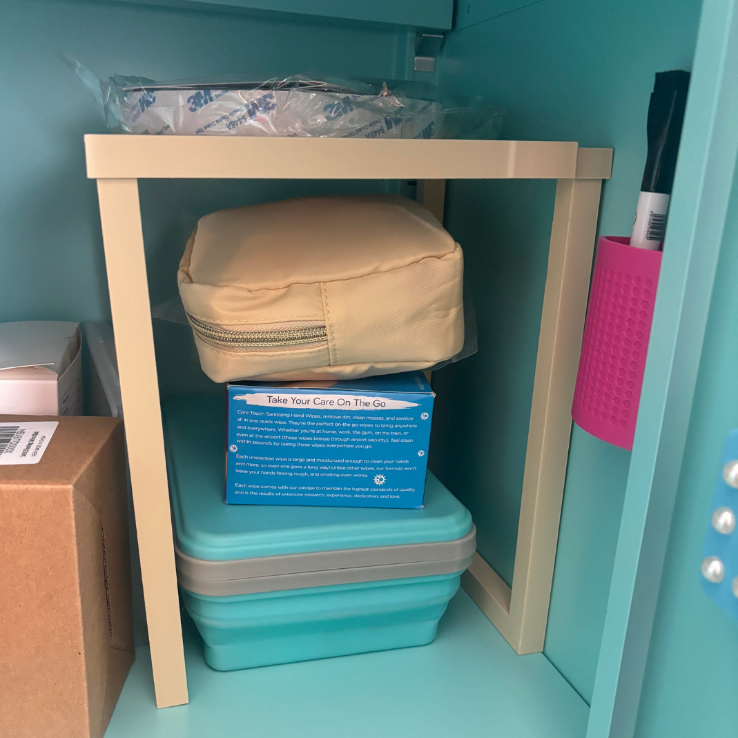 Locker Shelf - Adjustable Width or Floating Style | Multiple Colors